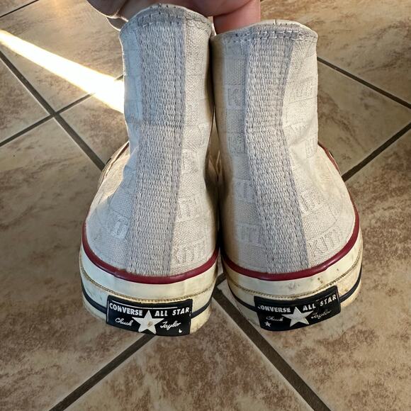 Converse Kith x Chuck 70 High Tops White Monogram Unisex Men 7 Womens 9 Sneakers - Picture 11 of 15